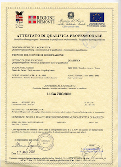 Diploma APM Saluzzo (Cn)