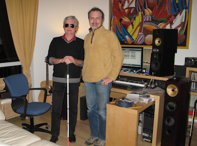 Con Pilly Cossa pianista e compositore del Biglietto per l'Inferno